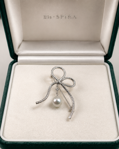 Bis・SPIRA リュバン アコヤパール ブローチ(SV925)